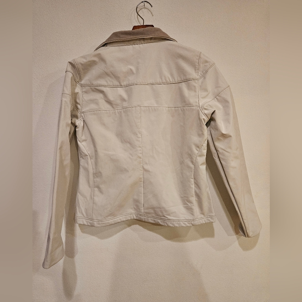 Women's Athleta Lightweight Jacket Medium Cream - image 3